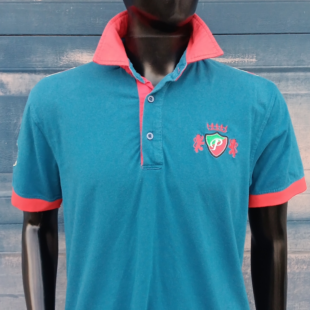 PAVINI MEN'S SIGNATURE CRESTED POLO SHIRT